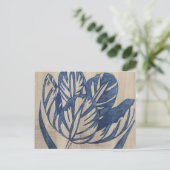 Indigo Tulip Briefkaart (Staand voorkant)