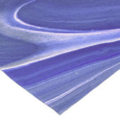 Indigo Violet Agate Marble Abstraction Korte Tafelloper (Hoek)