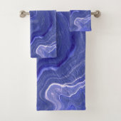 Indigo Violet Agate Marbre Abstraction (En situation)