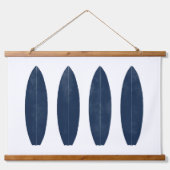 Indigo-Waterverf Surfboards bekerdarm Hangend Wandkleed (Voorkant)