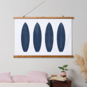 Indigo-Waterverf Surfboards bekerdarm Hangend Wandkleed (Slaapkamer)