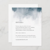 Indigo Waterverf waslijst - Kaarten (Voorkant / Achterkant)