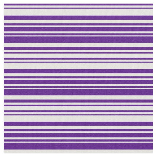 Indigo & White Lines Pattern Stof (Close Up)
