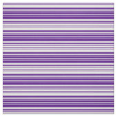 Indigo & White Lines Pattern Stof (Swatch)