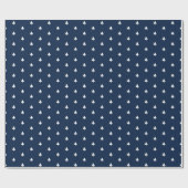 Indigo Winter Tree Waterverf Pattern Cadeaupapier (Vlak)