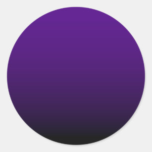 Indigo Zwarte Gradiënt Achtergrond Ronde Sticker