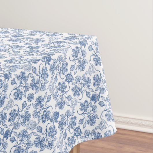 Indigoblauwtannenprinttablet Tafelkleed (Voorbeeld)
