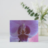 Indigokleurige orchidee briefkaart (Staand voorkant)