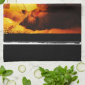 Indigo's Wine Glass Theedoek (Gevouwen)