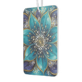 IndigoTealFloralMandala  Luchtverfrisser (Links)