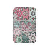 Indisch Arabisch Patchwork Quilt  Badmat (Voorkant Verticaal)