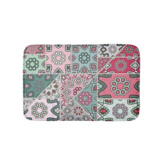 Indisch Arabisch Patchwork Quilt  Badmat (Voorkant)