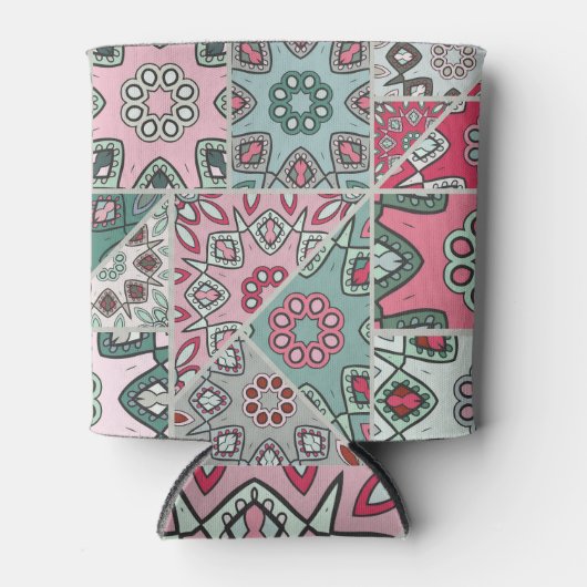 Indisch Arabisch Patchwork Quilt Blikjeskoeler (Voorkant)