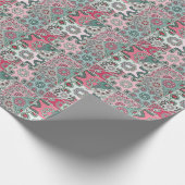 Indisch Arabisch Patchwork Quilt Cadeaupapier (Hoek)