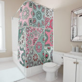 Indisch Arabisch Patchwork Quilt Douchegordijn (In situ)
