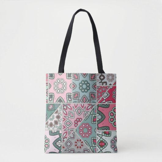 Indisch Arabisch Patchwork Quilt  Draagtas (Voorkant)