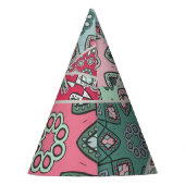 Indisch Arabisch Patchwork Quilt Feesthoedjes (Achterkant)