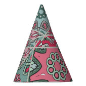 Indisch Arabisch Patchwork Quilt Feesthoedjes (Rechts)