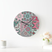 Indisch Arabisch Patchwork Quilt Grote Klok (Huis)