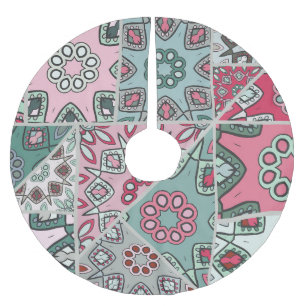 Indisch Arabisch Patchwork Quilt Kerstboom Rok