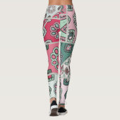 Indisch Arabisch Patchwork Quilt Leggings (Achterkant)