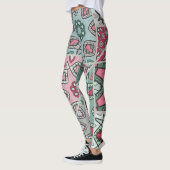 Indisch Arabisch Patchwork Quilt Leggings (Links)