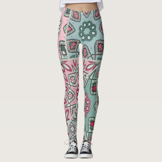 Indisch Arabisch Patchwork Quilt Leggings