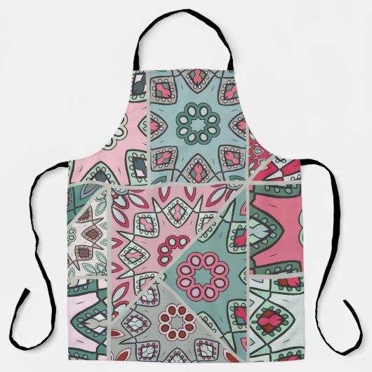 Indisch Arabisch Patchwork Quilt Schort (Voorkant)