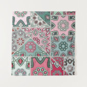 Indisch Arabisch Patchwork Quilt Wandkleed (Voorkant (horizontaal))