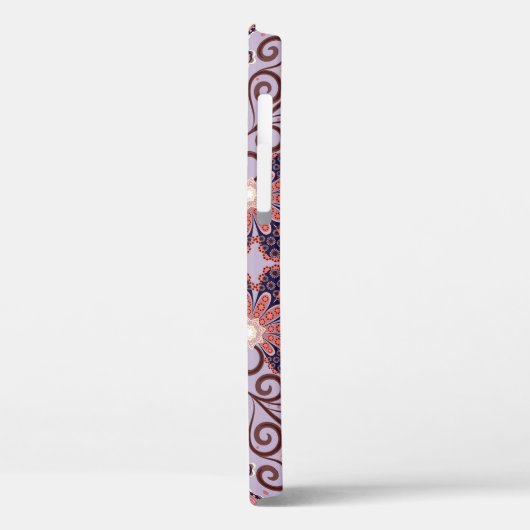 Indisch bloementafelkleed: heerlijk pastelpatroon Case-Mate iPhone case (Achterkant / Links)