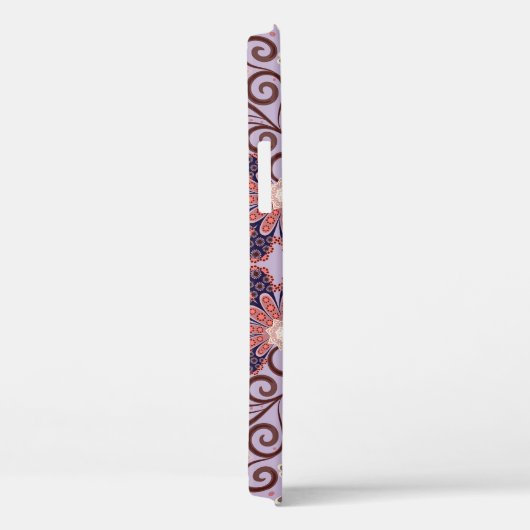 Indisch bloementafelkleed: heerlijk pastelpatroon Case-Mate iPhone case (Achterkant / Rechts)