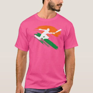 Indisch Cricket Met Rennende Man Voor En Mannen T-shirt