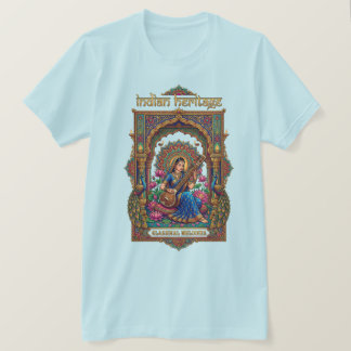Indisch Erfgoed: Klassieke Muzikant Veena Kunst T-shirt