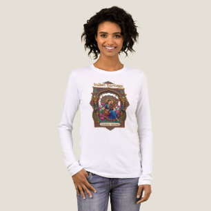 Indisch Erfgoed: Klassieke Muzikant Veena Kunst Tri-Blend Shirt
