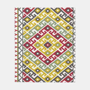 Indisch Turks Geometrisch: achtergrond Tegel Fleece Deken