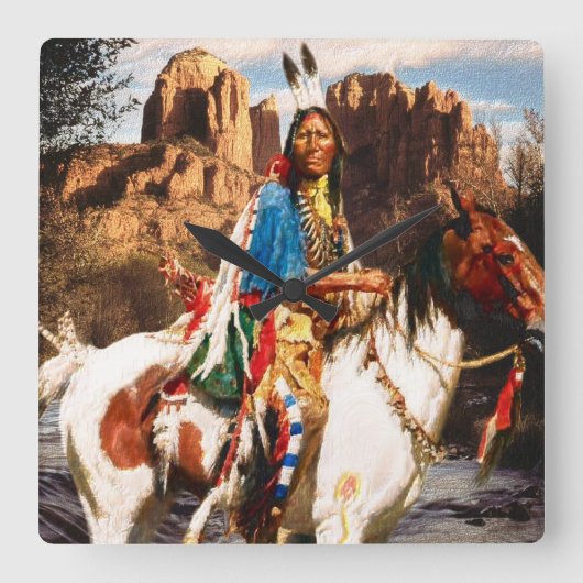 Indische 1A-klok Vierkante Klok (Voorkant)