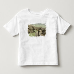 Indische Aziatische Olifanten spelen vechtend Kinder Shirts
