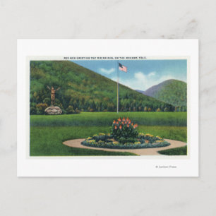 Indische begroeting met het beeld van de stijgende briefkaart