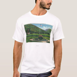 Indische begroeting met het beeld van de stijgende t-shirt
