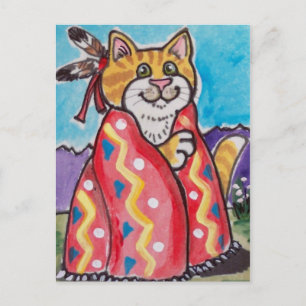 Indische Blanket Cat - Zuidwest Briefkaart - schat