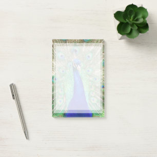 Indische blauwe pacock post-it® notes