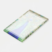 Indische blauwe pacock post-it® notes (Schuin)