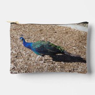 Indische Blauwe Pauw zak met ritssluiting Etui