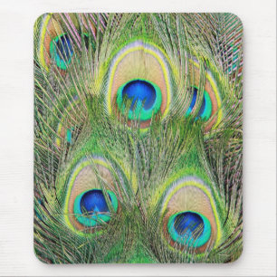 Indische Blauwe Peacock-veren Muismat