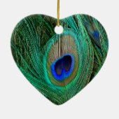 Indische blauwe voetdoek keramisch ornament (Achterkant)