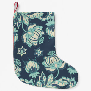 Indische Bloemen Naadloos Patroon Kleine Kerstsok