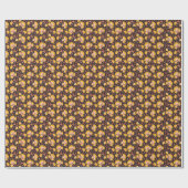 Indische bloemige gekleurde naadloos cadeaupapier (Vlak)