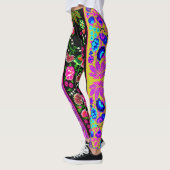  Indische Boho Floral Multi Leggings (Links)