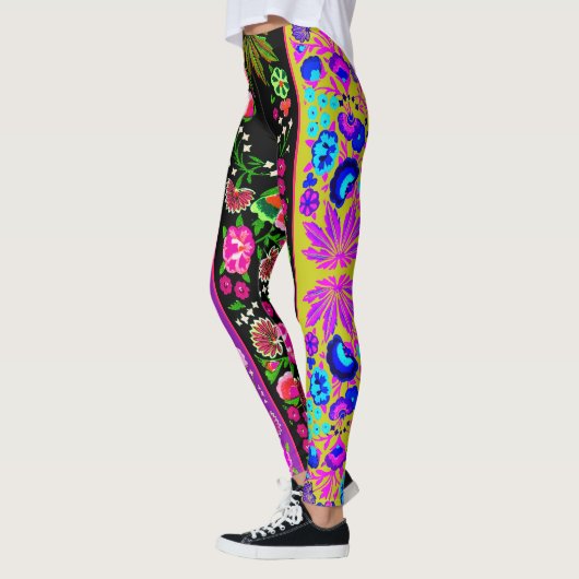  Indische Boho Floral Multi Leggings (Links)