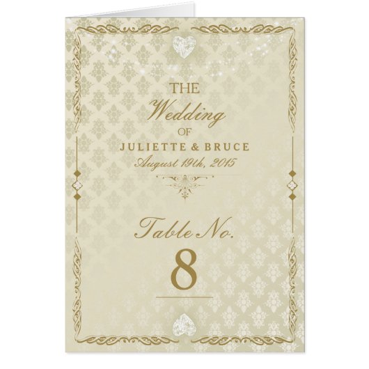 Indische bruiloft III - Tafelnummer Kaart (Voorkant)